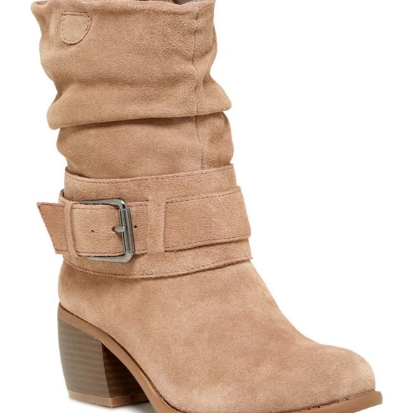 Kenneth Cole Reaction Suede Curveball Slouch boots